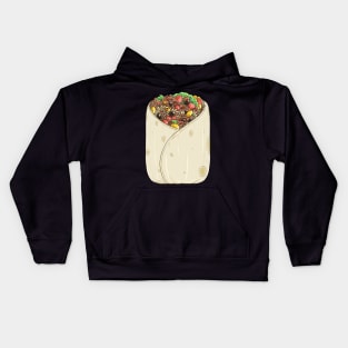 National Burrito Day Mexican Food Lover Kids Hoodie